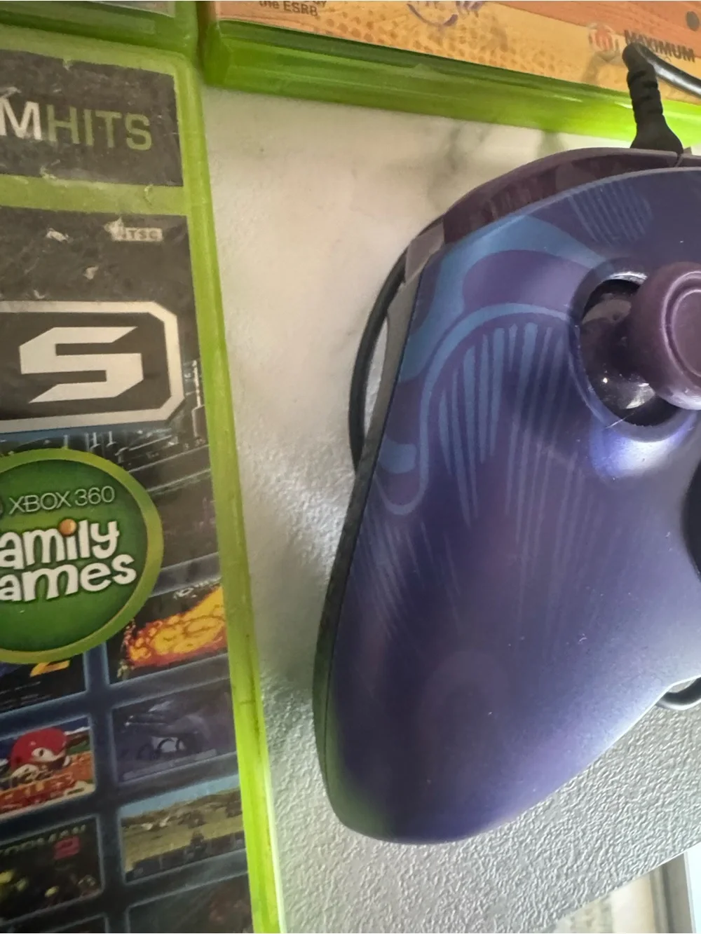 One Game Bundle with Purple Wireless Controller - Multiple Titles Included